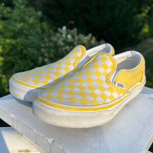 Vans Kids Slip On Checkerboard Shoes